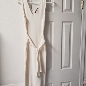 V cut long tunic knitted dress top xl